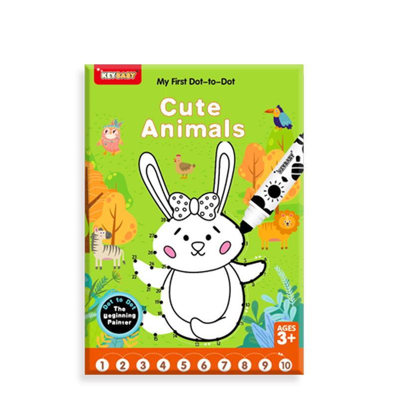 Digital Dot-to-Dot Coloring Book for Children's Early Education and Drawing Skills