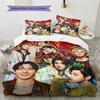 K‑pop Boy Group 3 Pieces Duvet Cover Set, Graffiti Style Idol Print Bedding Set, Soft Home Textile Decor Without Pillow Core For Kpop Fans