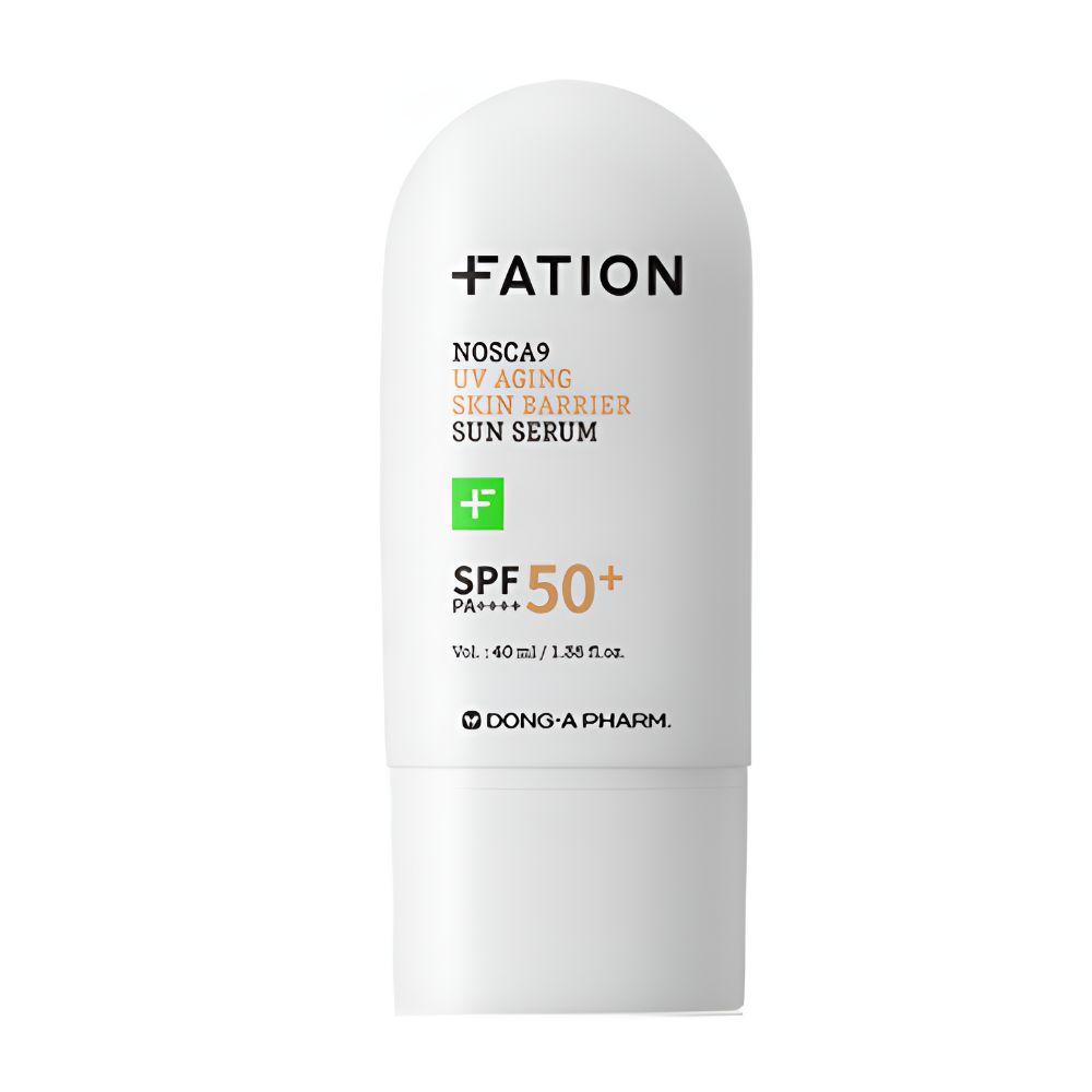 FATION Nosca9 UV-защита от старения Солнцезащитная сыворотка SPF50+ PA++++ 40 мл - Продвинутая защита от фотостарения и успокаивающий солнцезащитный крем