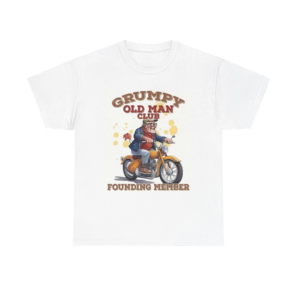 Grumpy Old Man Graphic T Shirt Funny Unisex Heavy Cotton Tee