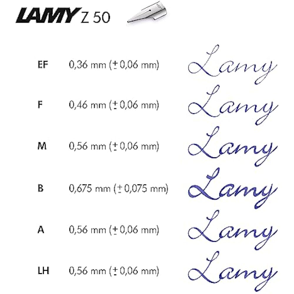 Lamy scala black pen - simple fountain pen with sturdy all-metal body and lacquered finish - EF w...