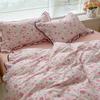 Lace Bed Four-piece Set, Skin-friendly Cloud-feeling Thin Quilt Cover, Bed Sheet Quilt Cover Three-piece Set