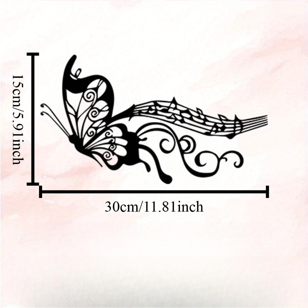Metal Wall Art Musical Butterfly Music Note Design Gift for Educators