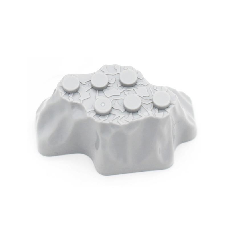 MOC Bricks Rock Panel Base 6x4 Top 2x4 City Hill DIY Cave Stone Jungle Building Block Toys Compatible with View