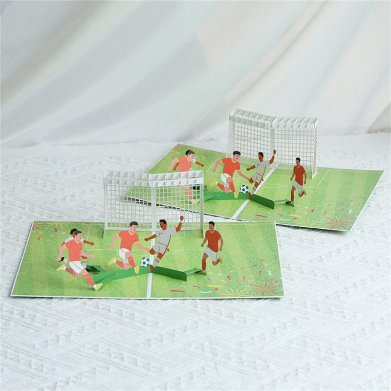 Football Foldable Greeting Cards For Scottish Premier Leagues Fan Customizable Message For Soccer Supporters Keepsakes