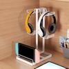 Multi-Tier Game Controller Holder Iron Dumbbell Storage Rack Headphones Organizer  Table