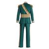 Magic Witch Cos Suit Prince Fiero Green Court Suit Vintage Character Stage Performance