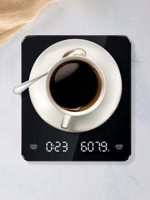 Digitale Kaffeewaage mit Timer 3kg/0,1g Präzision Espressowaagen Messwerkzeuge Mit USB Wiederaufladbare Küchenwaagen