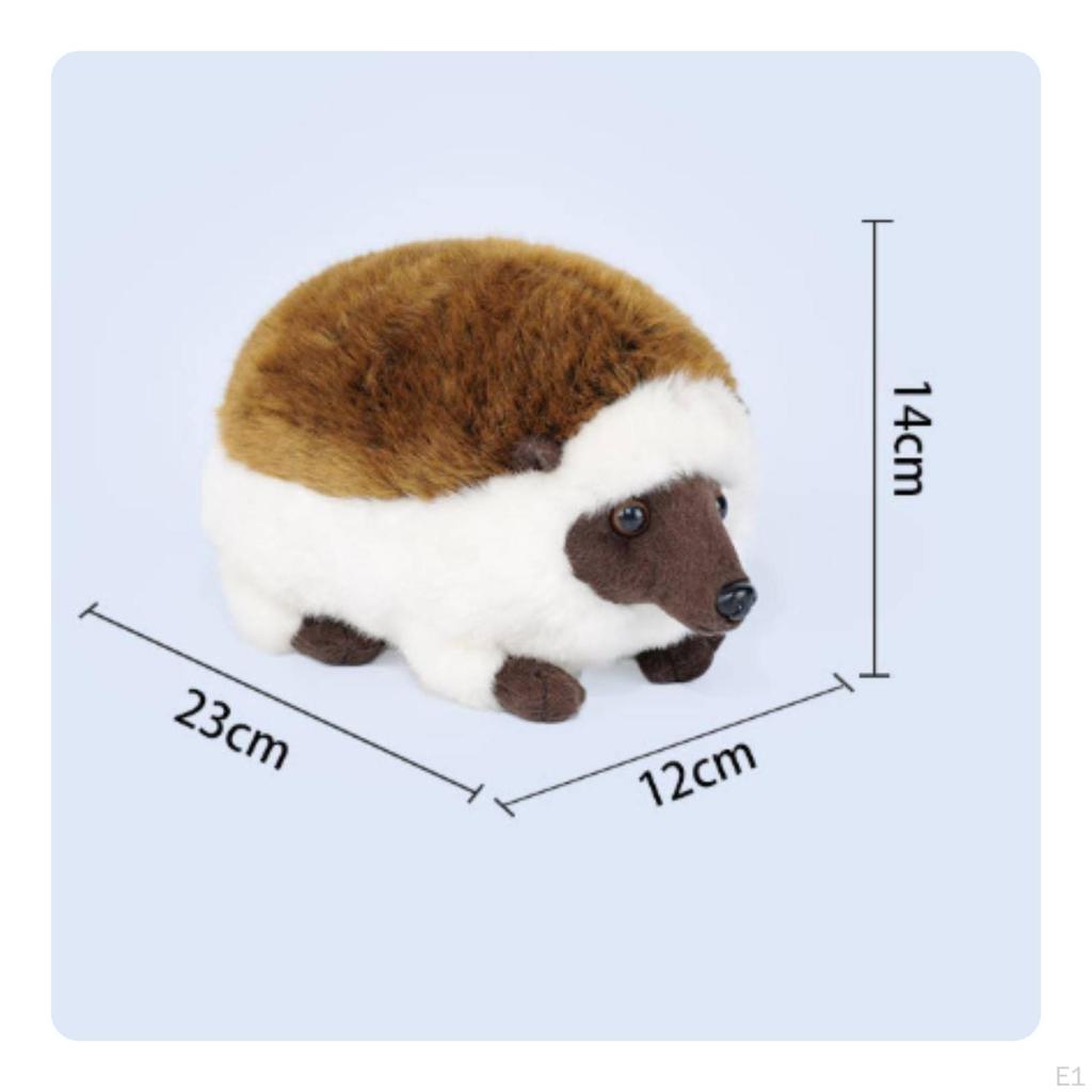 Hedgehog Stuffed Animal Cute Toy Fuzzy for Kids, Young Children, Nursery, Desk