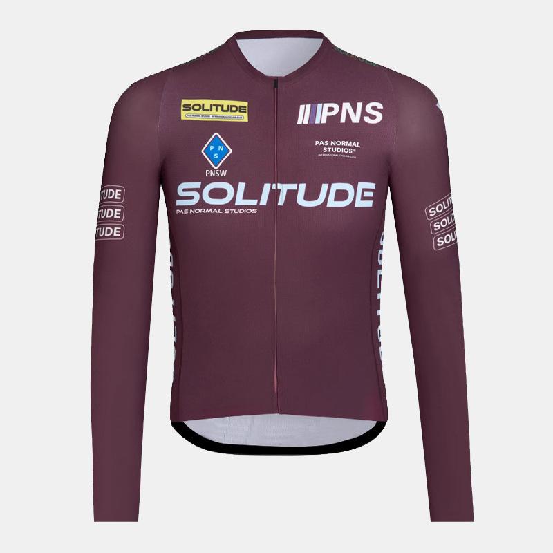 Pánský SolitudeJersey Dlouhý Rukáv Cyklistický Oblek Kolo Silniční Kolo Kolo Oblek Rychleschnoucí Prodyšný Rychleschnoucí