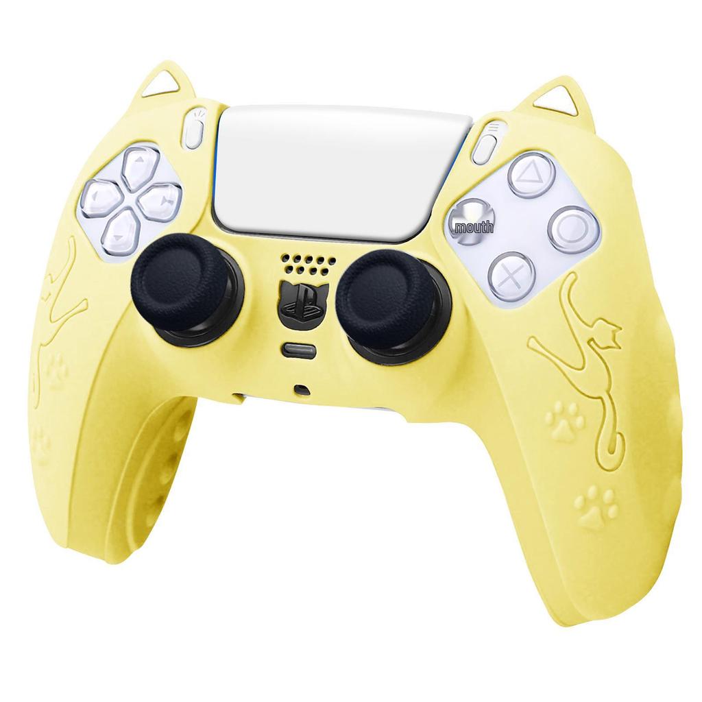 Silicone Cat Ear Anti-Slip Cover for Sony PS5 Controller