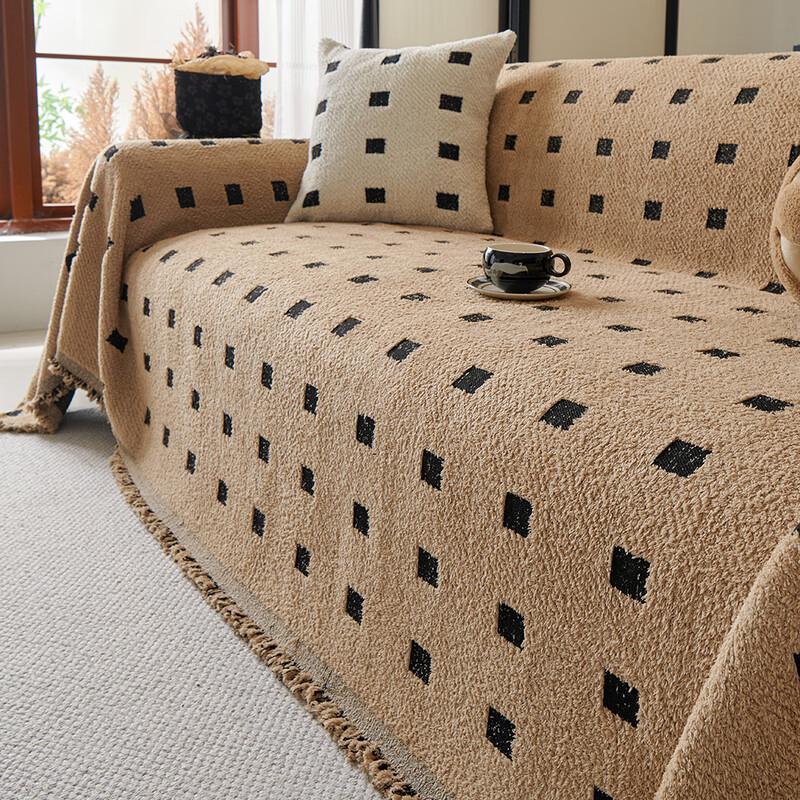 

Chang Baosen Classic Plaid Double-Sided Sofa Cover