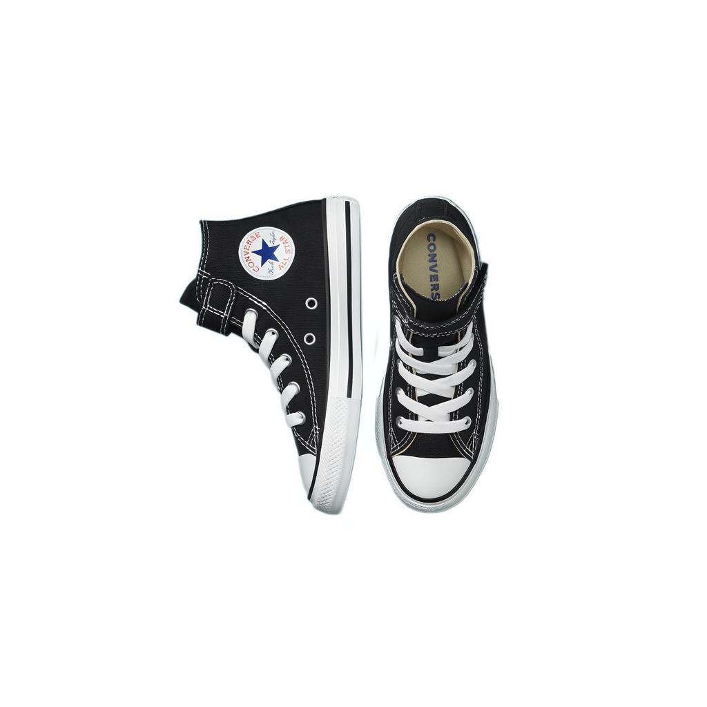 Converse Chuck Taylor All Star 1V Abrasion Resistant High Top Kids Canvas Shoes Black White Kids' 372883C