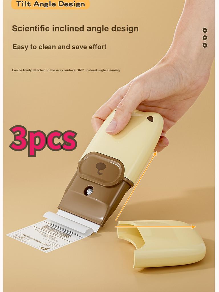 3 pcs Kitchen Scoop Scraper - Convenient Small Scoop Cleaning Gadget Multi-functional Cleaning Tool for Stain Removal and Glue