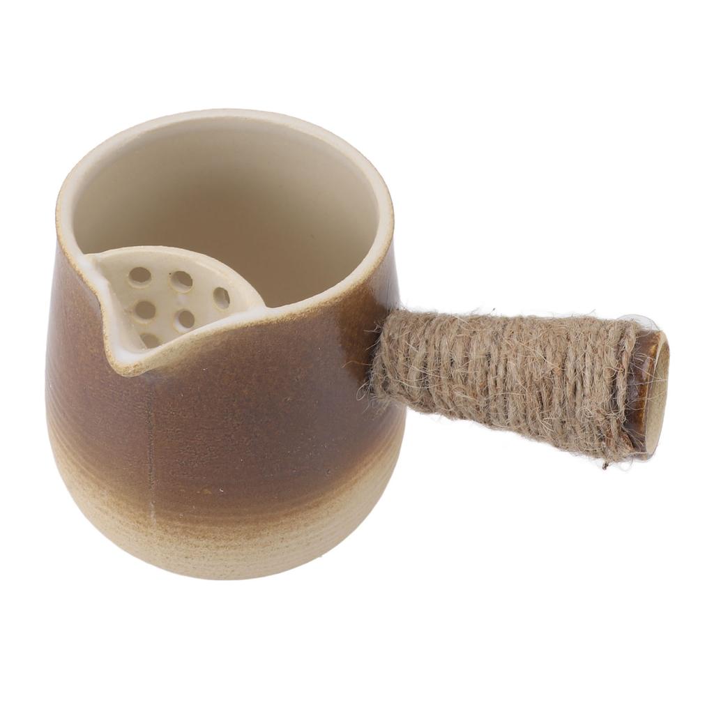 Rustikální keramický čajník, Elegantní čínský čajník na vaření vody, Přípravu čaje, 17 cm, 455 g, Bohatý na minerály, Původní chuť,