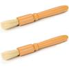 Set of 2 Coffee Mill Brushes, Grinder Brushes, Espresso Mill Brushes, Cleaning Brushes for Coffee Grinders with Wooden Handles