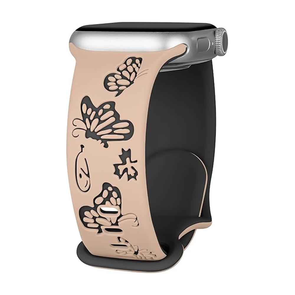 Engraved Straps For Apple Watch Band 46mm 42mm 44mm 45mm 40 41mm 49mm correa bracelet iwatch Series 11 10 9 8 7 6 5 Ultra 3 SE