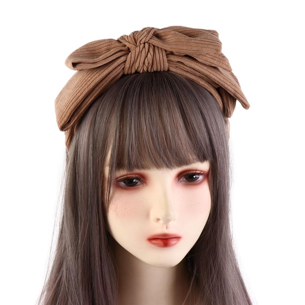 Large Bowtie Hair Hoop Wide Wash Face Hairband Temperament Bowtie Headband Ladies