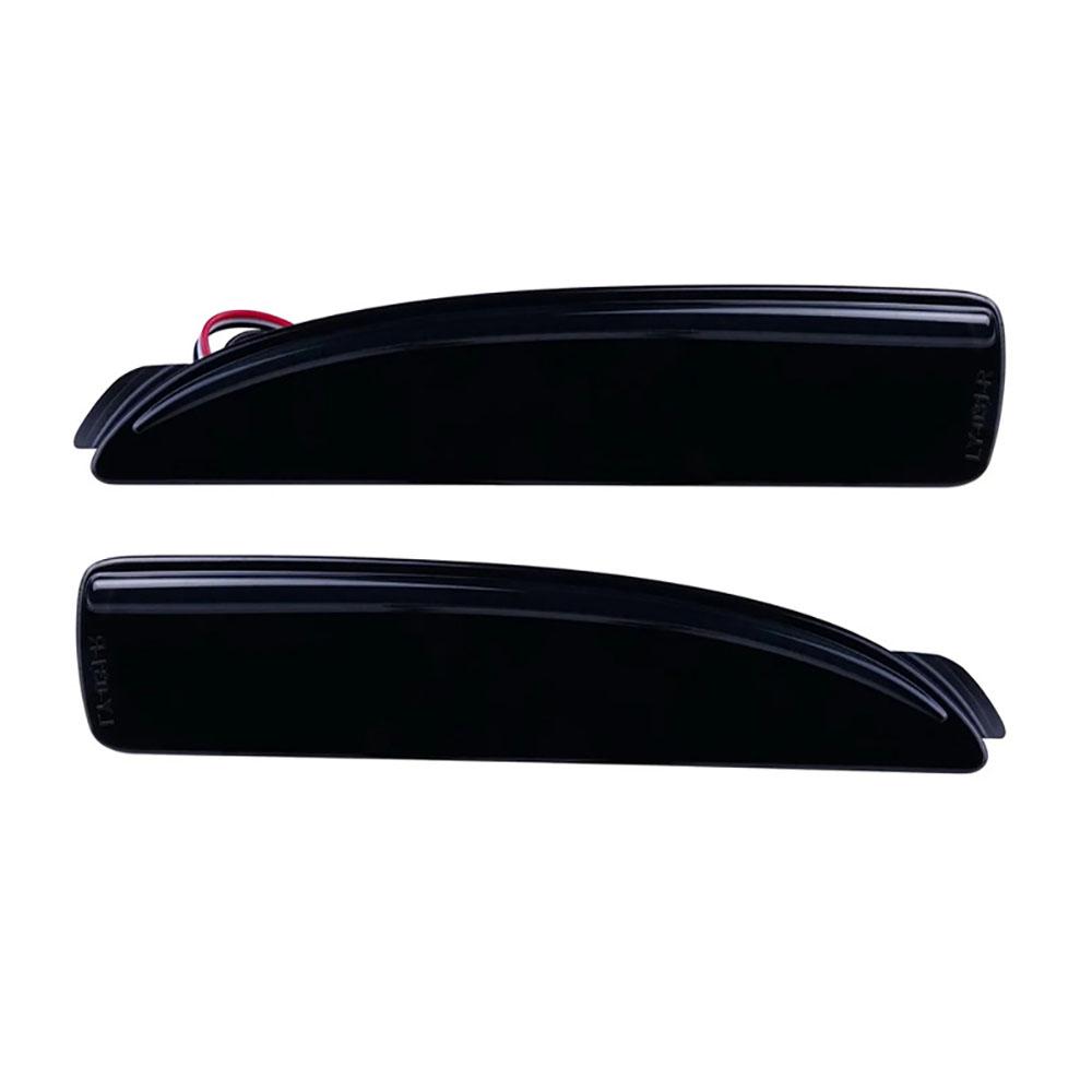 Smoked Black LED Rear Bumper Reflector Tail Brake Signal Light Lamps For Mazda 3