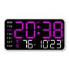 Minimalist Digital Wall Clock With Led Display And Night Light For Living Room Decor