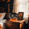 Retro Halloween, Smiling  Cat Candy Bowl, Snack Candy Jar, Halloween Drink And Dessert Cups, Ice Cream, Hot Cocoa, Etc.