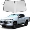 Windshield Sun Shade for M-itsubishi L200 / Triton 2019-2023, Front Window Sun Visor Protector, Foldable Car Reflective Blocker UV Rays and Heat