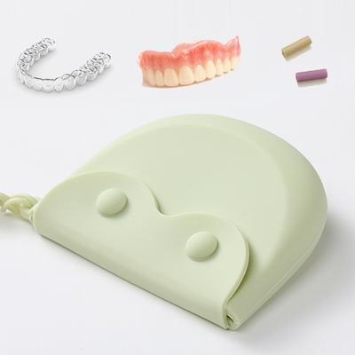 Silicone Dental Denture Case Retainer Storage Box Mouth Guard Container