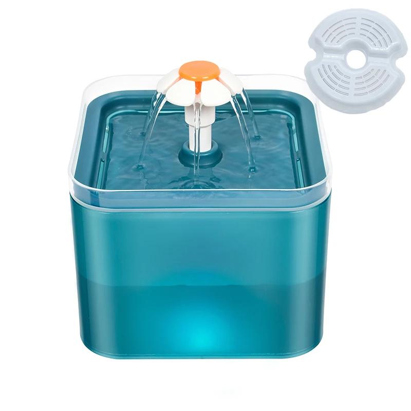 Automatic Cat Drinking Fountain with LED Lighting USB Pet Water Dispenser with Recirculate Filtring for Fresh Clean Water