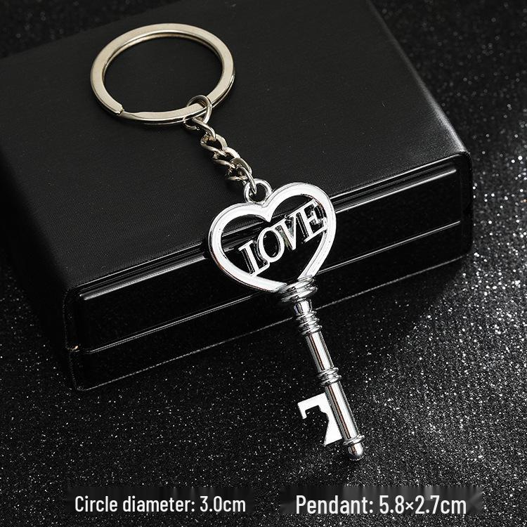 European & American Rock Guitar Keychain: Hip Hop Drip Oil Alloy Pendant Charm for Women's Bags