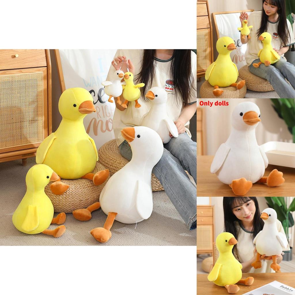 Plush Animal Toy White Duck Soft Stuffed Doll Childrens Comforter Gift