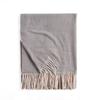 Solid Color Scarf Wavy Light Striped New Scarf Women's Winter Fresh and Sweet Macaron Monochrome Mid Length Scarf
