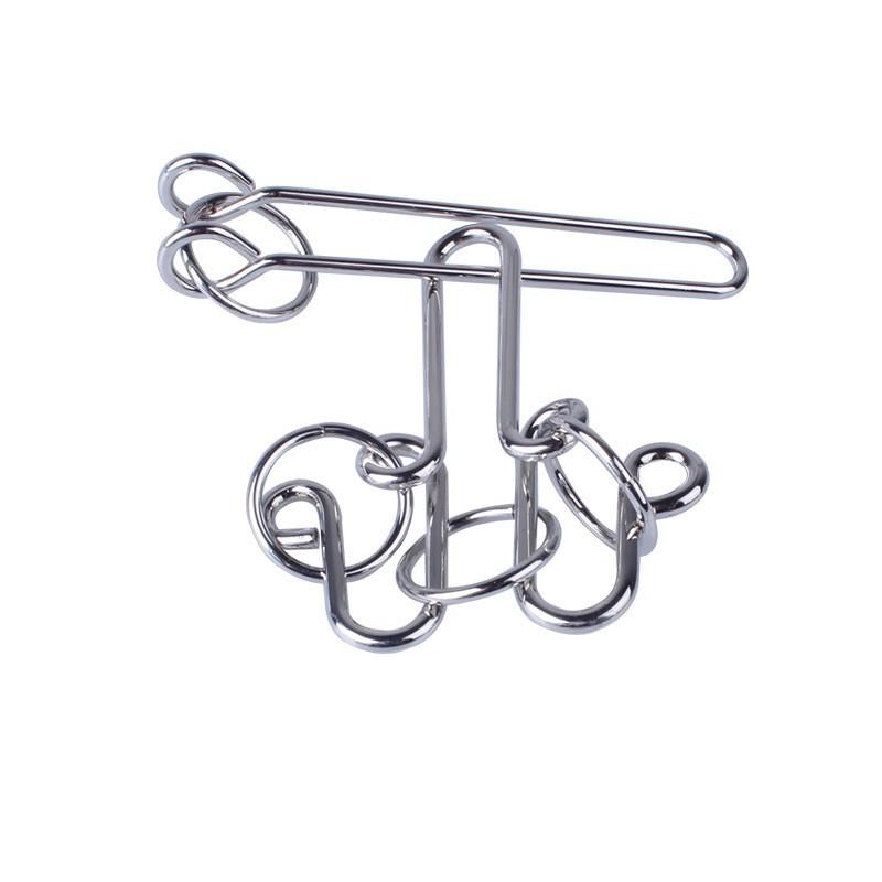 Nine-ring Puzzle Toys with High Difficulty To Untie The Rings, Loop-shaped Ring Intelligence Toy To Untie The Rings