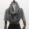 Women'S Elegant Loose-Fit Cable- Sweater Scarf - Soft Warm Winter Shawl, Solid Color Versatile Neck Wrap for Casual Outings