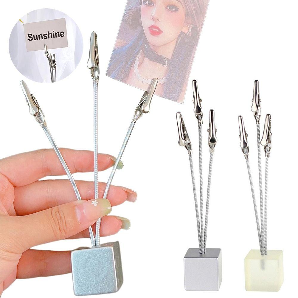 5PCS Three Head Alligator Clip Flexible Hose Photo Clip Stand  Birthday Wedding Party