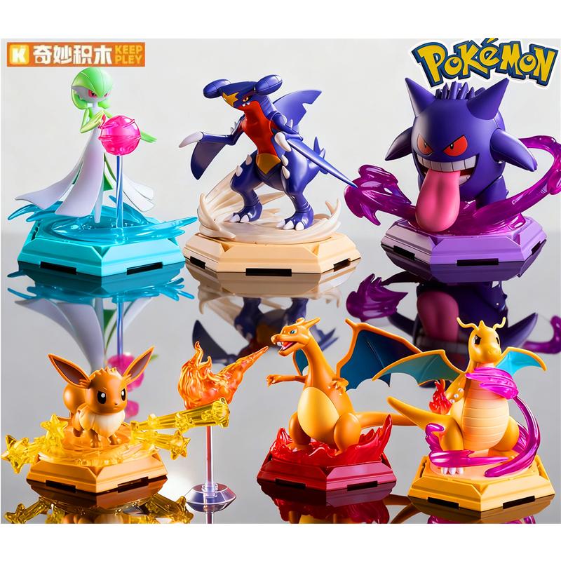 Original Pikachu Charizard Gengar Snorlax Piplup Clockwork Action Figure Pocket Monster Model Children Birthday Gifts