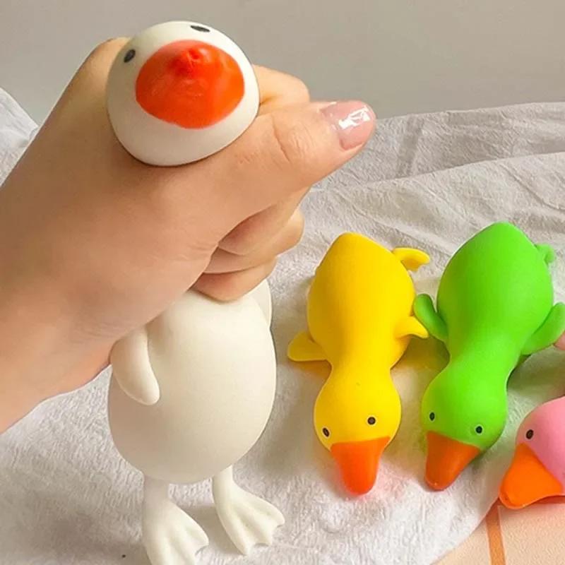 

Antistress Duck Squeeze Toys Goose Cute Kawaii Animals Vent Toys For Kids Adults Decompression Stretch Toys For Kids Best Gift (As shown-32143)-