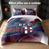 Bologna FC Design Bed Bedding Set 1 Duvet Cover + 2 Pillowcases Soft Breathable Household Bed Linens