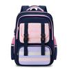 Schoolbag British style primary school student burden reduction schoolbag multi-compartment large capacity anti-splashing backpack ridge backpack