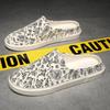Men's Shoe Flat Hole Beach Slides Mules Half 2025 Style Designer Luxury Eva High Quality Fashion Pvc Original Adult Male Slipper