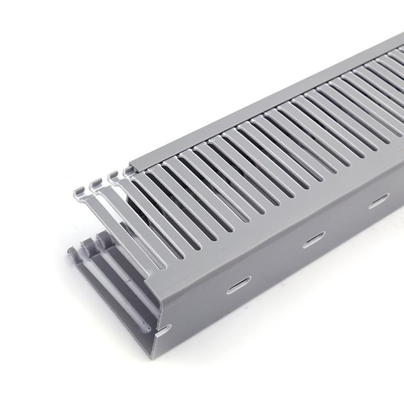 Flammhemmender grauer PVC-Verdrahtungskanal – Neues Material, isoliert & verbessert