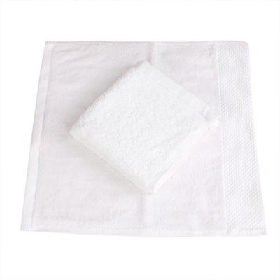 White Cotton Square Towels for Kindergarten, Hotel, Guesthouse, and Catering Use