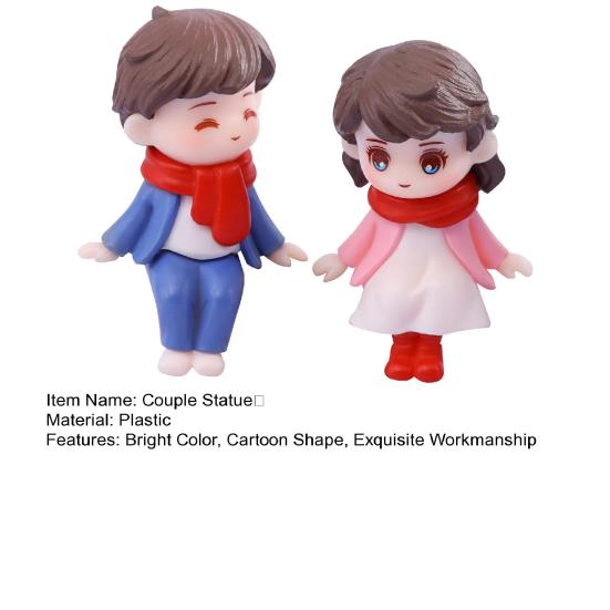 Ornement de Couple Miniature pratique, Anti-décoloration, fabrication exquise, disposition de la scène