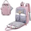 Foldable Waterproof Mommy Backpack with Bed - Multifunctional Large Capacity for Mother and Baby.