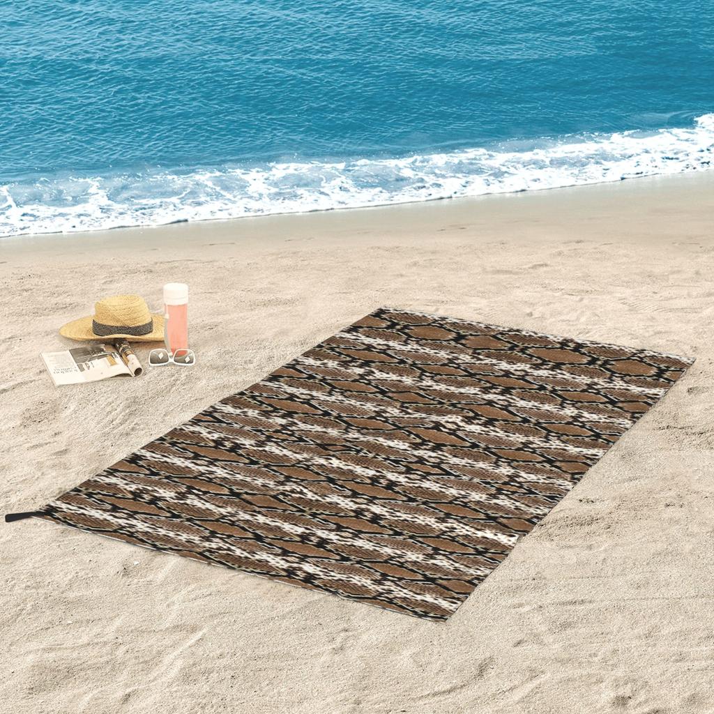 Pelle di Serpente, Asciugamano da Spiaggia con Fantasia a Serpente Morbido Microfibra Asciugatura Rapida Assorbente Asciugamani Rapidi Per Bagno