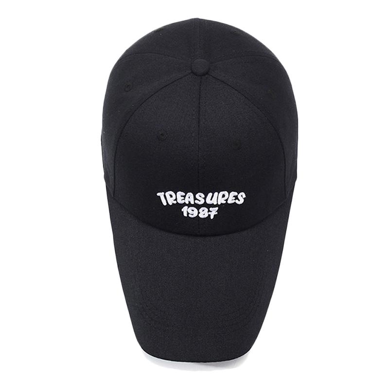 Embroidered Letter Baseball Cap Men Women Long Brim Cap Outdoor Fishing Sun Hat