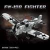 Neues Fw-190 Flugzeug Montage Bausteine Piraten Propeller Kampfhubschrauber Kinderspielzeug Puzzle Modell