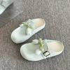 Retro women's new summer with skirt bag head half slippers women's casual shoes