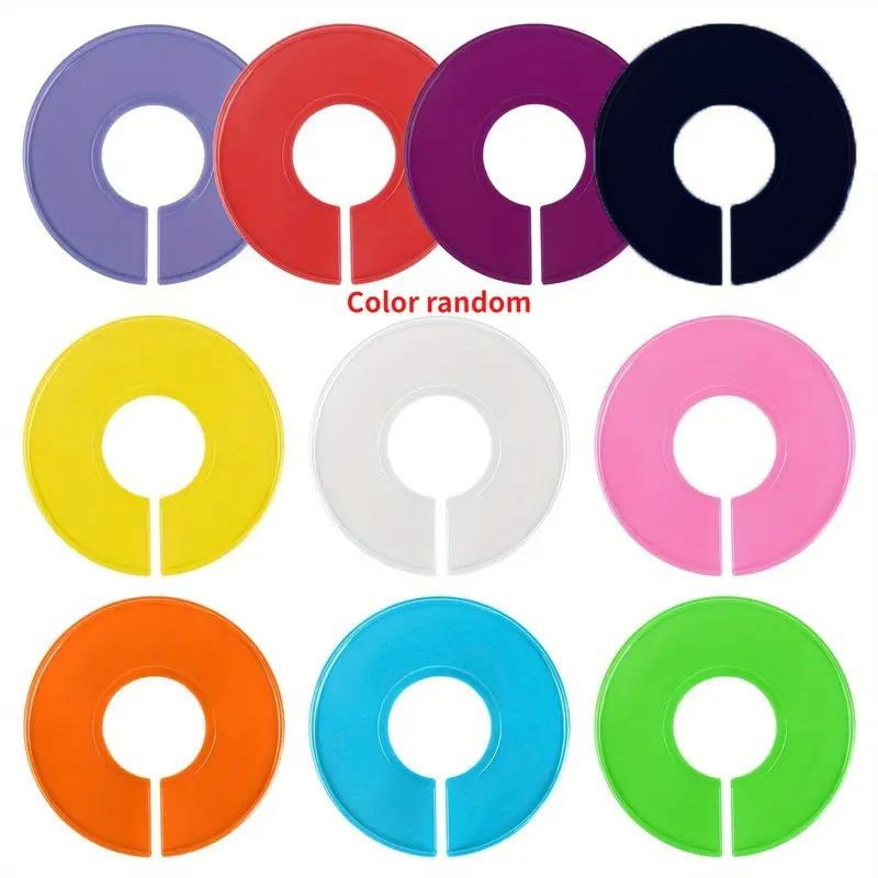 10PCS Clothing Size Dividers Handmade Convenient Size Marking Ring Blank DIY Craft Round Hangers