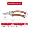 Professional Pruning Shears Multi-purpose Garden Trimming Fruit Picking Branch Tree Cutting Tools Stainless Steel Scissors