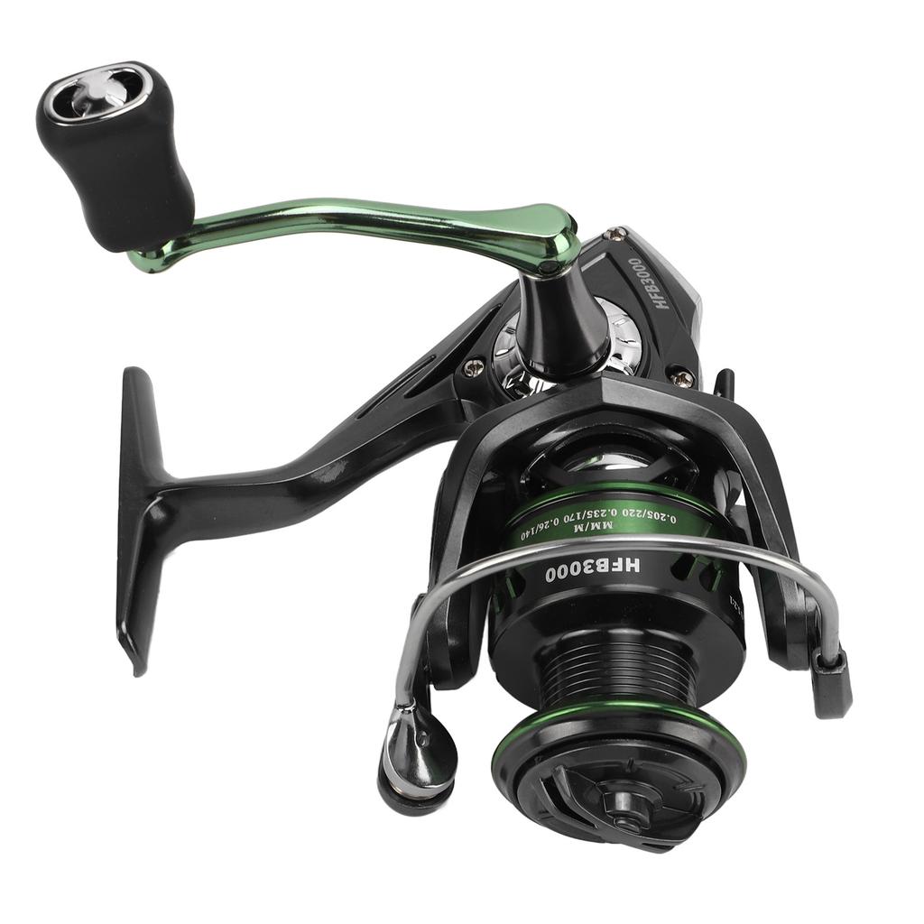 Fishing Reel Metal Spinning Fishing Reel Stainless Steel Gapless High Speed 5.2:1 Lightweight for Freshwater Saltwater